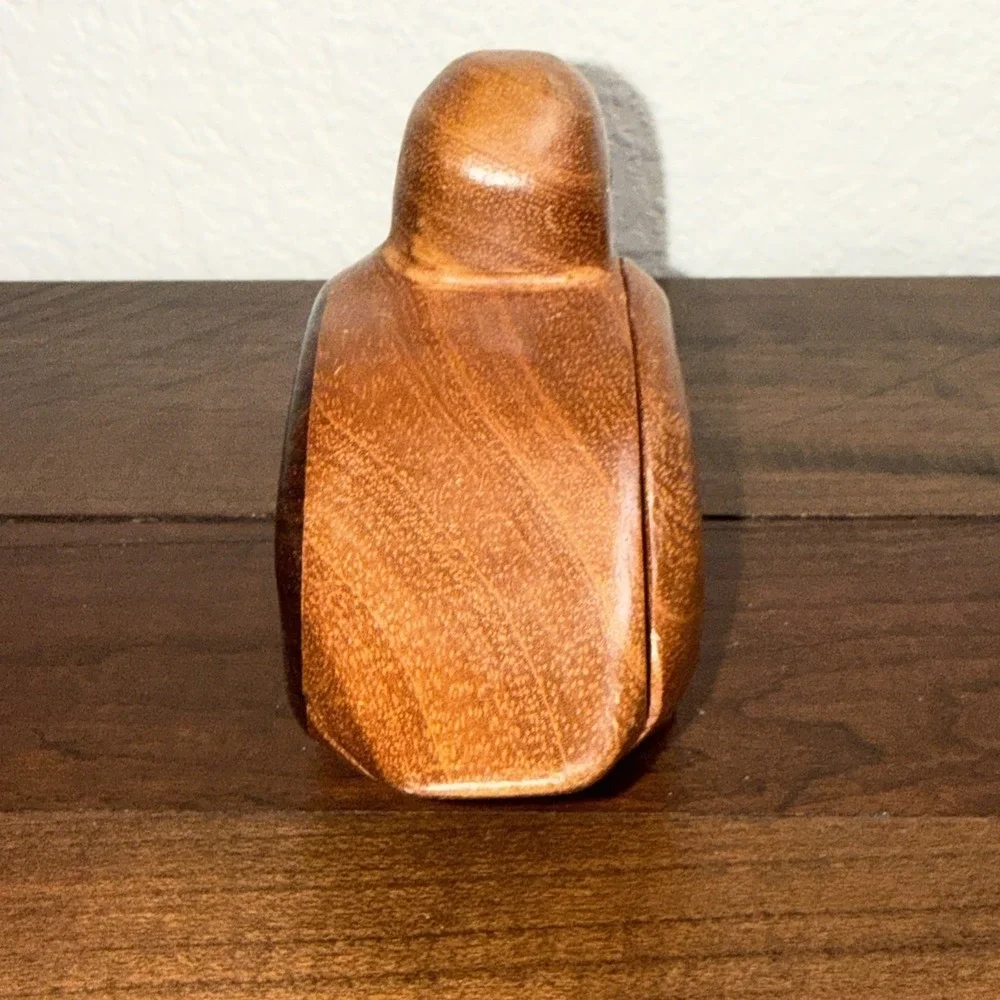 Wooden Duck Hidden Box, Decor, Jewelry Or Coin/Cash Box, Natural Wood